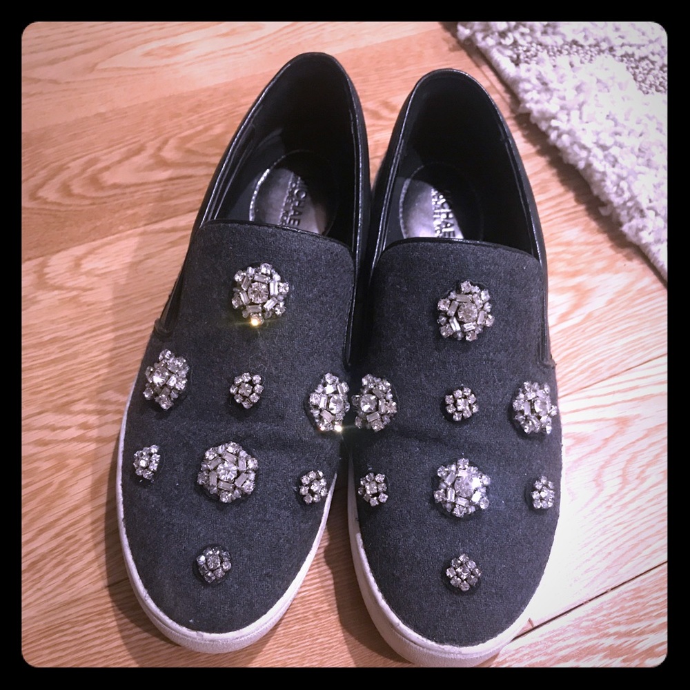 Michael Kors crystal embellished slip on